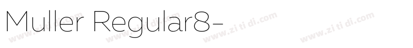Muller Regular8字体转换